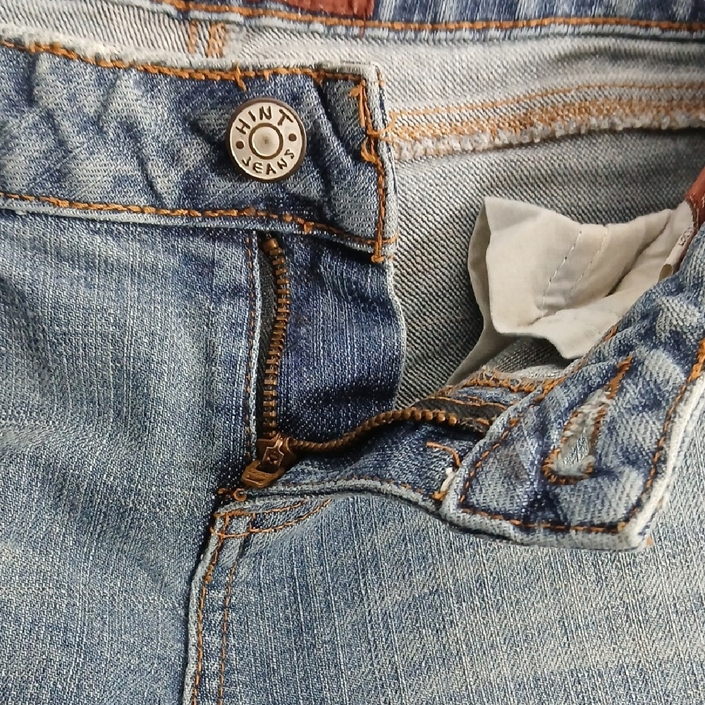 Hint Juniors Blue Jeans Bootcut SZ 1 - Picture 6 of 8